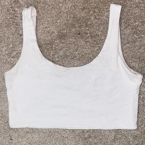 White crop top